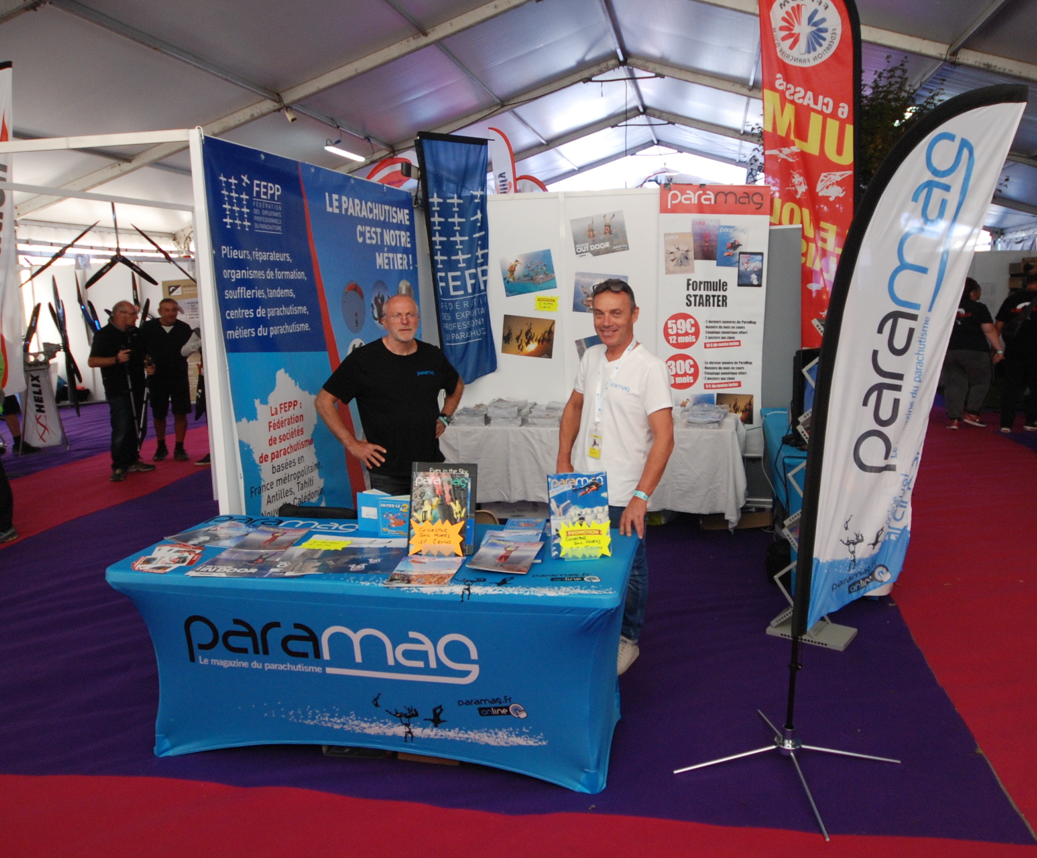 Coupe Icare 2019, stand commun FEPP et ParaMag